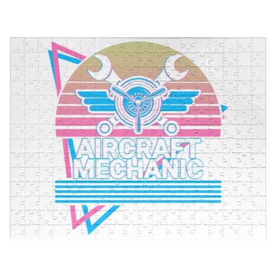 Aircraft Mechanic Aviation Retro Gift Jigsaw Puzzles