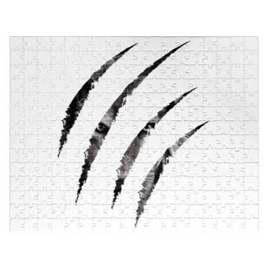 claws mark | Pack of Alpha Wolf were here Jigsaw Puzzles