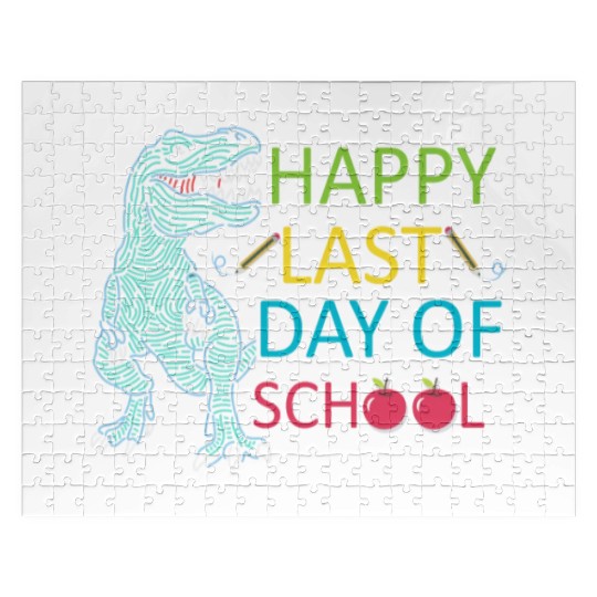 Last Day Of School Teacher Student Graduation Jigsaw Puzzles