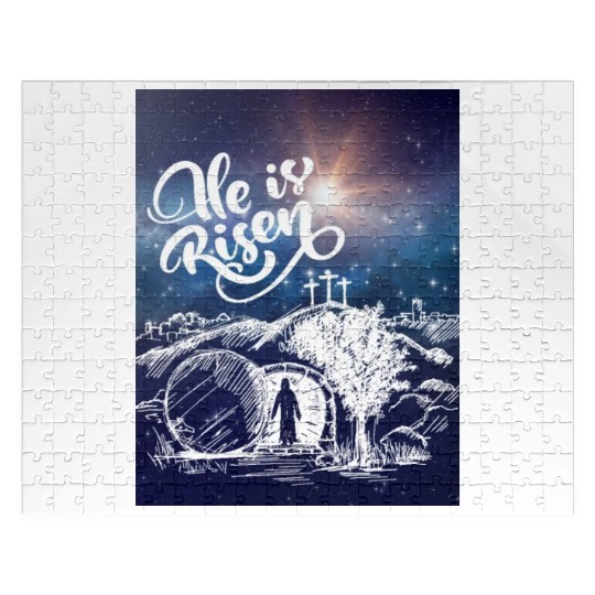 He Is Risen!Jesus,Easter, Bright & Morning Star Jigsaw Puzzles