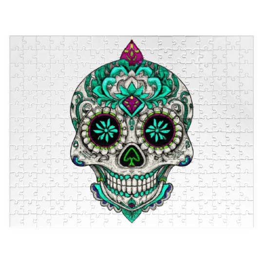 Royal Sugar Skull Jigsaw Puzzles