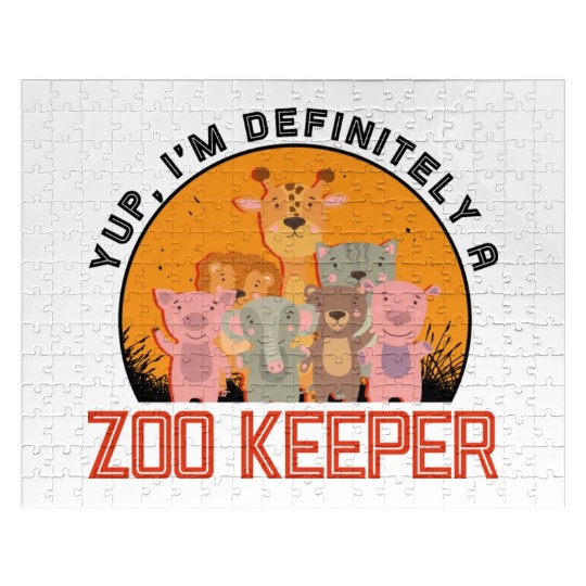Zookeeper Wildlife Zookeeping Nature Zoo Animal Jigsaw Puzzles
