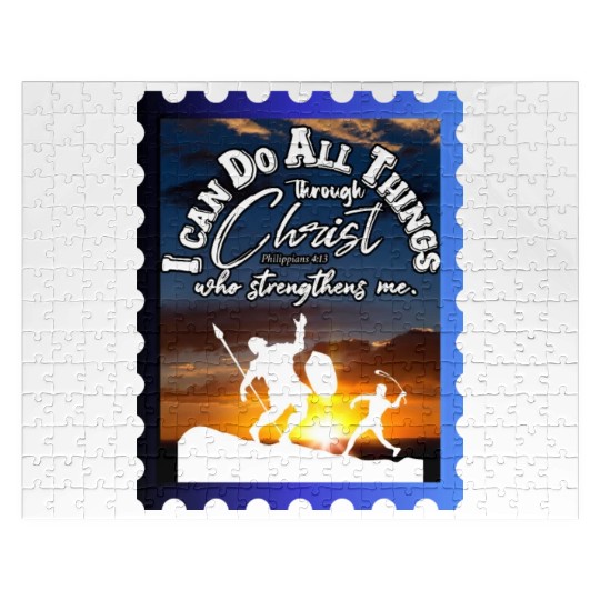 I Can Do All Things Through Christ.Bible, Sunset Jigsaw Puzzles