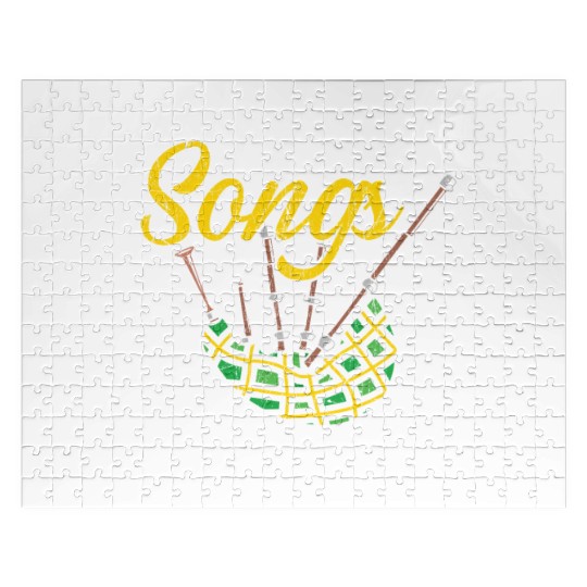 I Don't Play Songs I Play Tunes Musician Bagpipe Jigsaw Puzzles