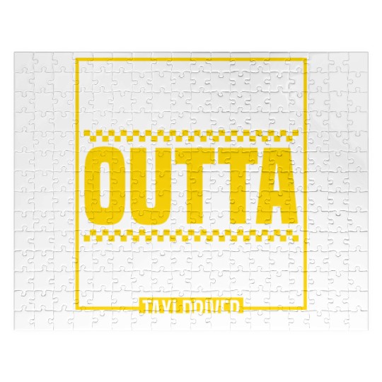 Straight Outta Night Shift Taxi Driver Cab Driver Jigsaw Puzzles