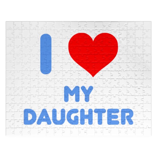I Love My Daughter Jigsaw Puzzles