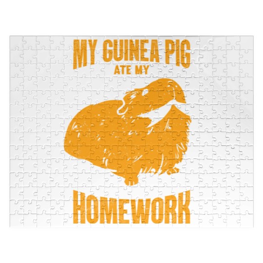 My Guinea Pig Ate My Homework Animal Lover Jigsaw Puzzles