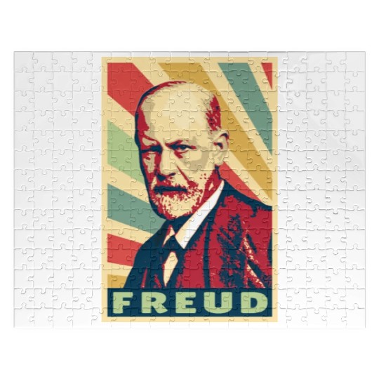 Sigmund Freud Vintage Colors Jigsaw Puzzles