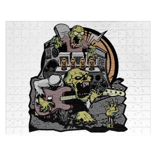 Bass Guitar zombie Jigsaw Puzzles