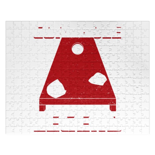 Cornhole Legend Bean Bag Toss Player Gift Jigsaw Puzzles