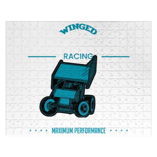 Sprint Car Racing, sprint car, dirt track racers Jigsaw Puzzles