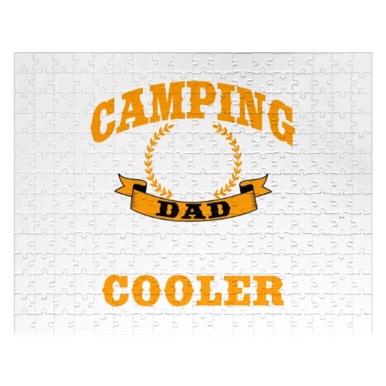 Funny Camping Dad Saying Summer Camp For Men Jigsaw Puzzles