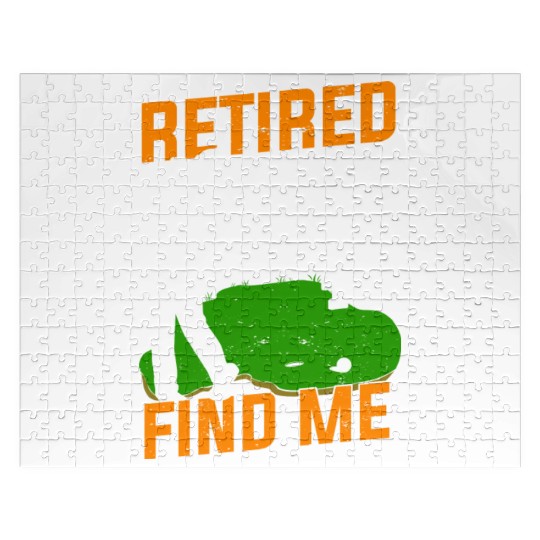 Golfing Retirement Retired Golfer Gift Jigsaw Puzzles