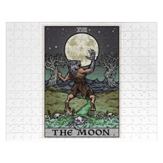 The Moon Terror Tarot Edition by The Ghoulish Garb Jigsaw Puzzles