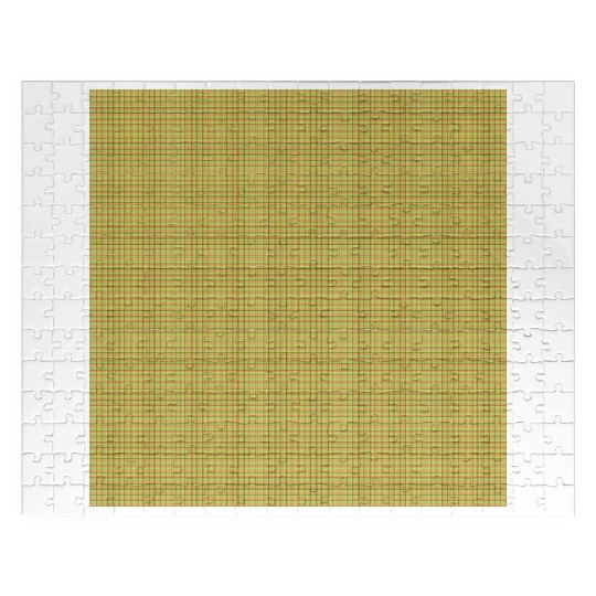 Easter Carrot Colors Plaid Pattern Jigsaw Puzzles