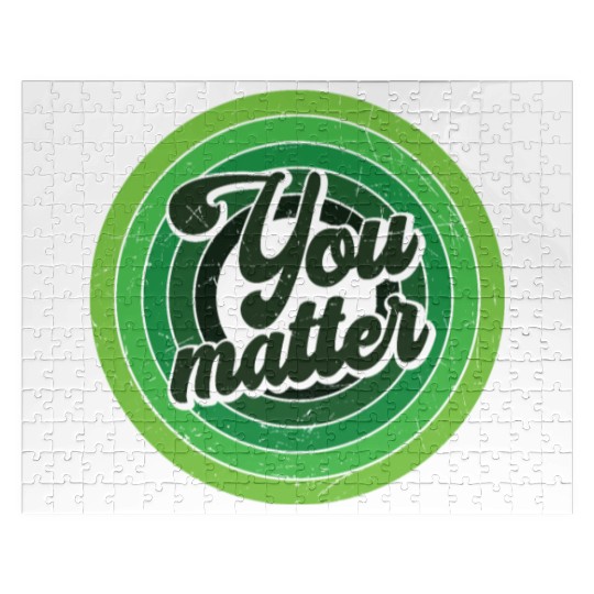 You Matter Green Mental Health Jigsaw Puzzles