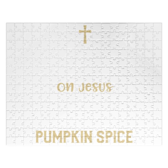 Running On Jesus And Pumpkin Spice Jigsaw Puzzles