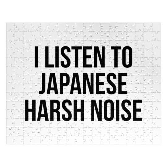Japanese Harsh Noise, Noise Music Lover, Musician Jigsaw Puzzles