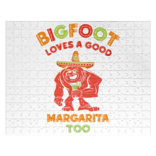 Cinco de Mayo Cryptozoology Bigfoot Fiesta Cryptid Jigsaw Puzzles