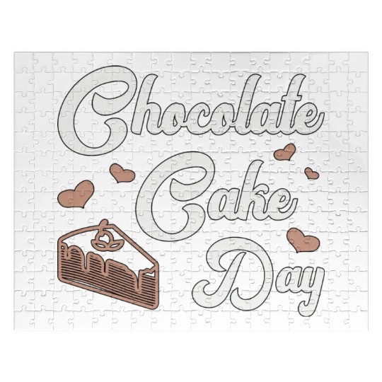 Chocolate Cake Day Dessert Sweet Delicious Fun Jigsaw Puzzles