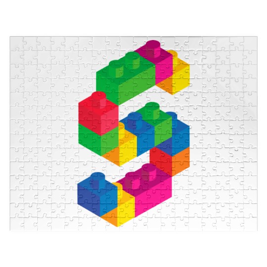 Cute Block Building 5th Birthday Gift 5 Year Old Jigsaw Puzzles