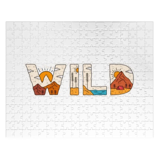 Nature's Wild Words: Embrace the Wilderness Jigsaw Puzzles