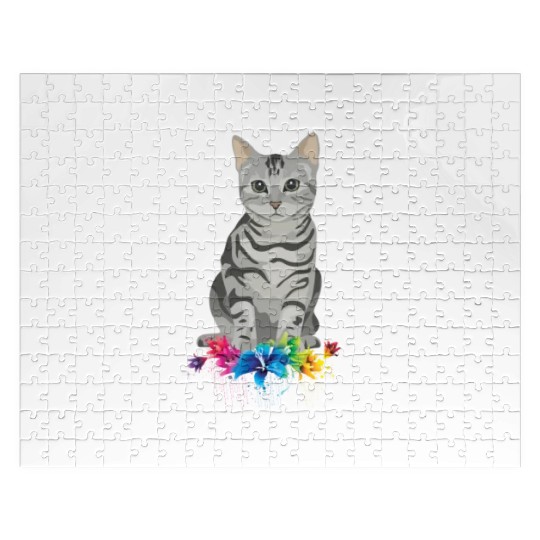 Show Me Your Kitties Flower Cat Lovers Mothers Day Jigsaw Puzzles