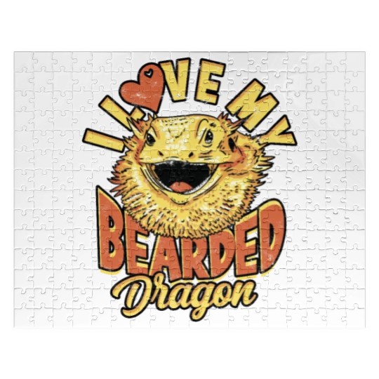 I Love My Bearded Dragon - Reptile Jigsaw Puzzles