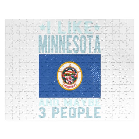 Minnesota Flag US State Jigsaw Puzzles