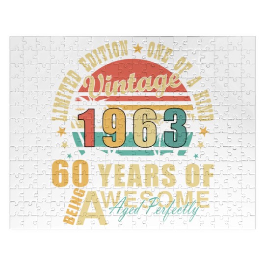 60th birthday 60 years born 1963 Jigsaw Puzzles