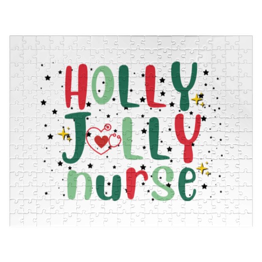 HOLLY JOLLY NURSE 3 Jigsaw Puzzles