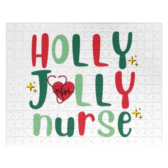 HOLLY JOLLY NURSE6 Jigsaw Puzzles