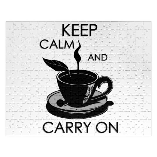 keep calm and carry on Jigsaw Puzzles