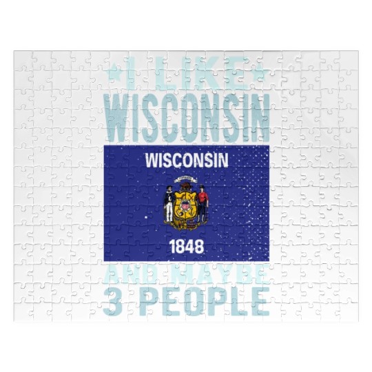 Wisconsin Flag US State Jigsaw Puzzles