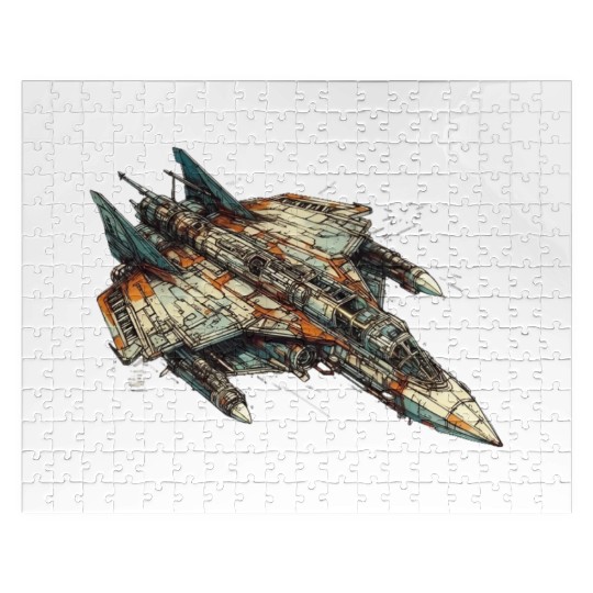 Sci fi FIghter jet Jigsaw Puzzles