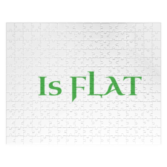 Flat Earth Green Jigsaw Puzzles