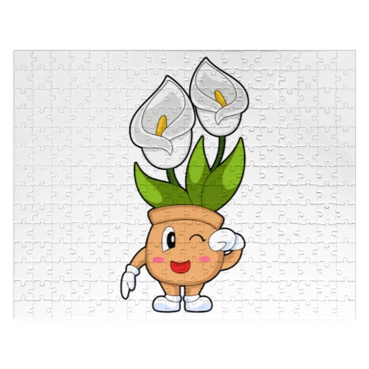 Plant Pot Calla Lily Flower Jigsaw Puzzles