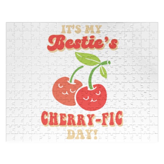 Cherry Birthday Greeting Fruit Lover Bestfriend Jigsaw Puzzles