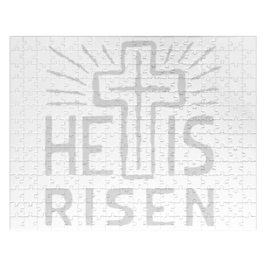 Christian Cross Easter He is Risen Jigsaw Puzzles