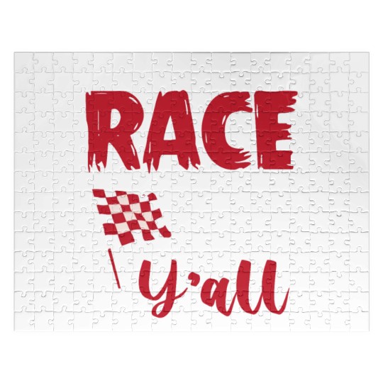 Its Race Day Yall Funny Dirt Track Racing Jigsaw Puzzles