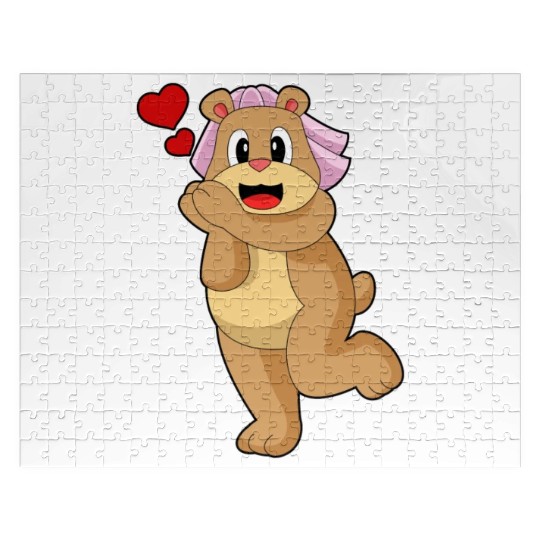 Bear Bride Veil Wedding Jigsaw Puzzles