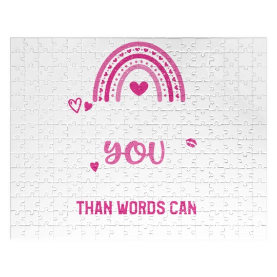 I love you more than words can say Jigsaw Puzzles