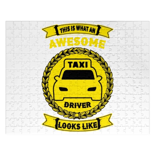 this is what an awesome taxi driver looks like Jigsaw Puzzles