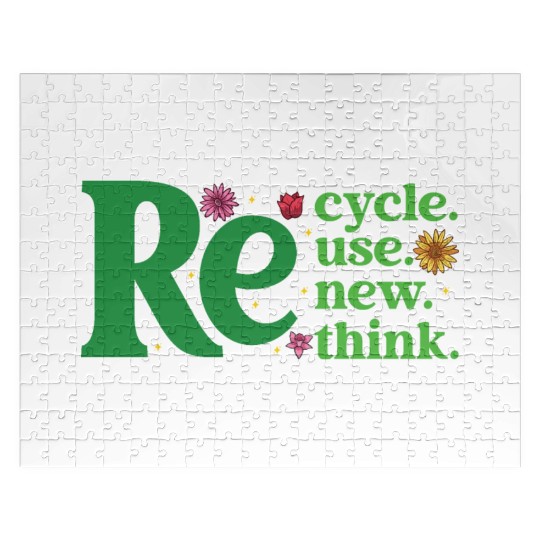 Recycle Reuse Renew Rethink - Earth Day Jigsaw Puzzles