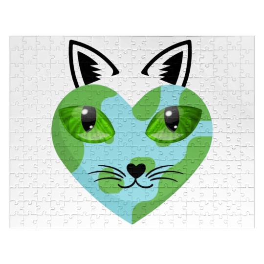Save The Earth Its The Only Planet With Cat Jigsaw Puzzles