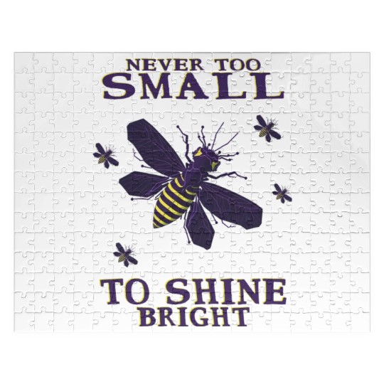 never too small to shine bright firefly Jigsaw Puzzles