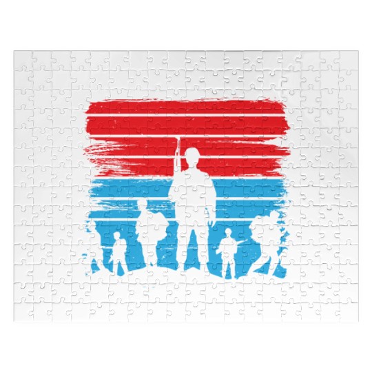Soldier stand up for brave military army veteran Jigsaw Puzzles
