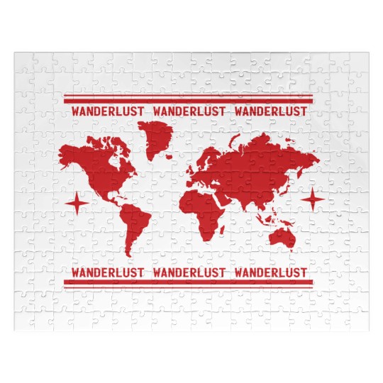 Vacation Explore Holidays World Map Wanderlust Jigsaw Puzzles
