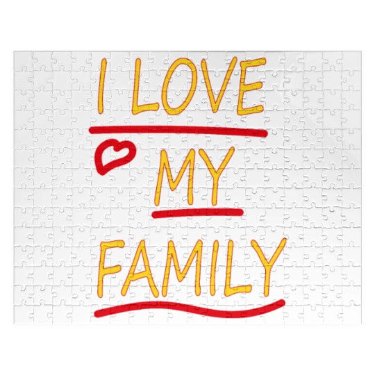 I Love my Family Jigsaw Puzzles