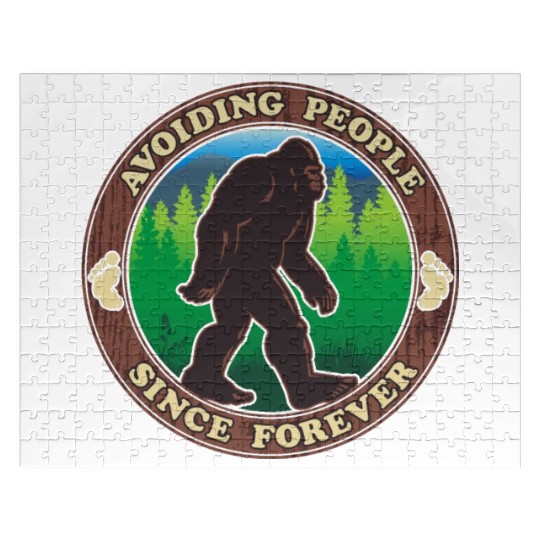 Bigfoot - Avoiding People Since Forever Jigsaw Puzzles